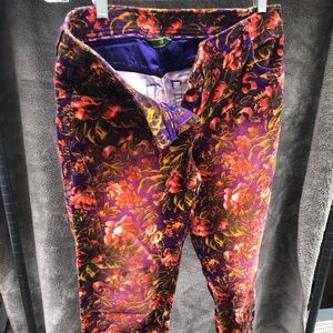 OILILY Vintage Floral Corduroy Flair pants